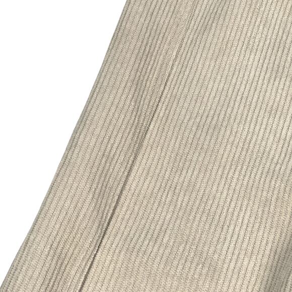 Halara Corduroy Pants Women’s Small Cream Beige Wide Leg Pull-On Lounge NWT New - Picture 4 of 11